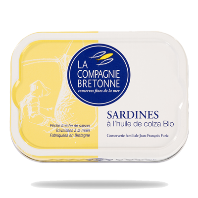 Sardines entières à l'huile de colza