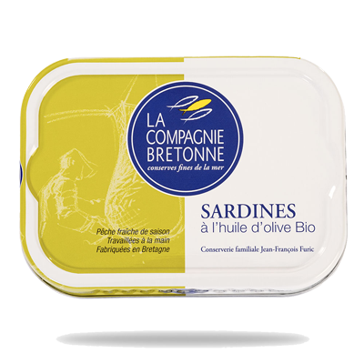 Sardines entières à l'huile d'olives