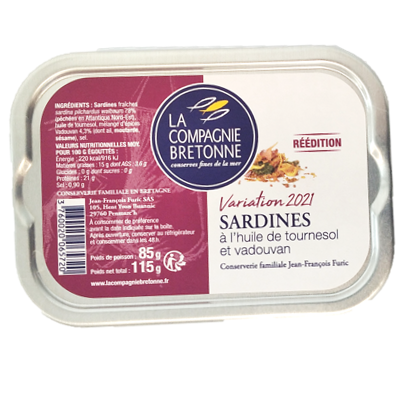 Sardines Vadouvan, variation 2021
