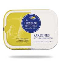 Sardines entières à l'huile d'olive bio