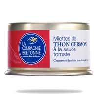 Miettes de thon Germon à la tomate